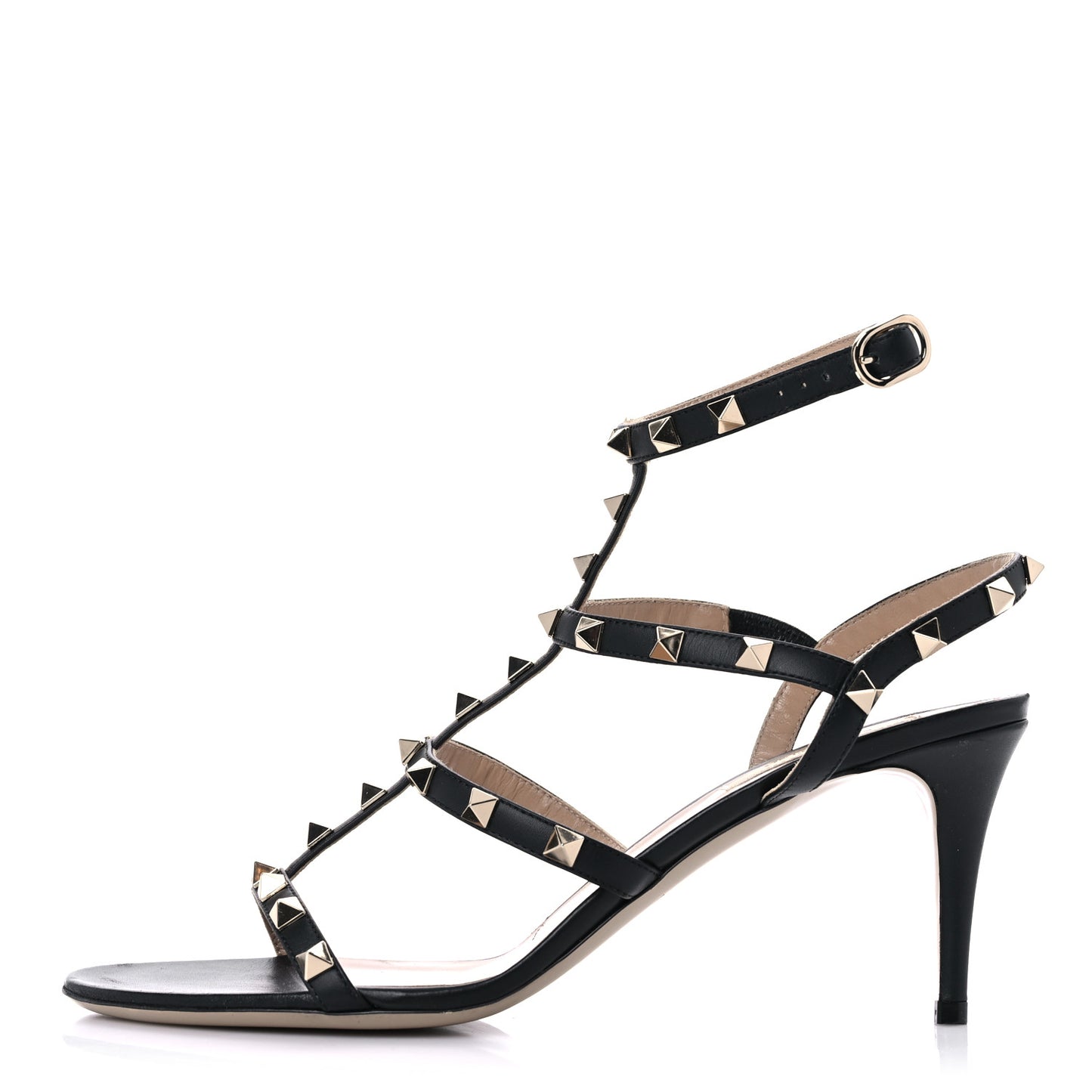 Nappa Rockstud Gladiator 70mm Sandals 40 Black