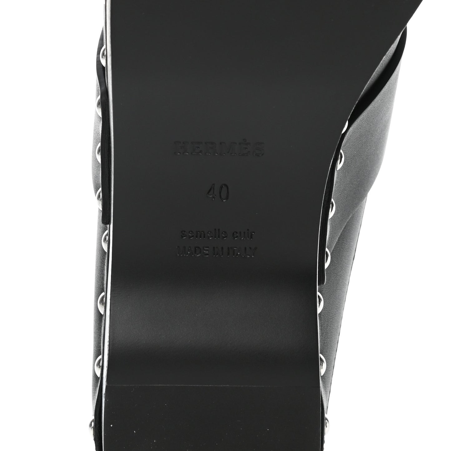 Calfskin Calya Mules 40 Black
