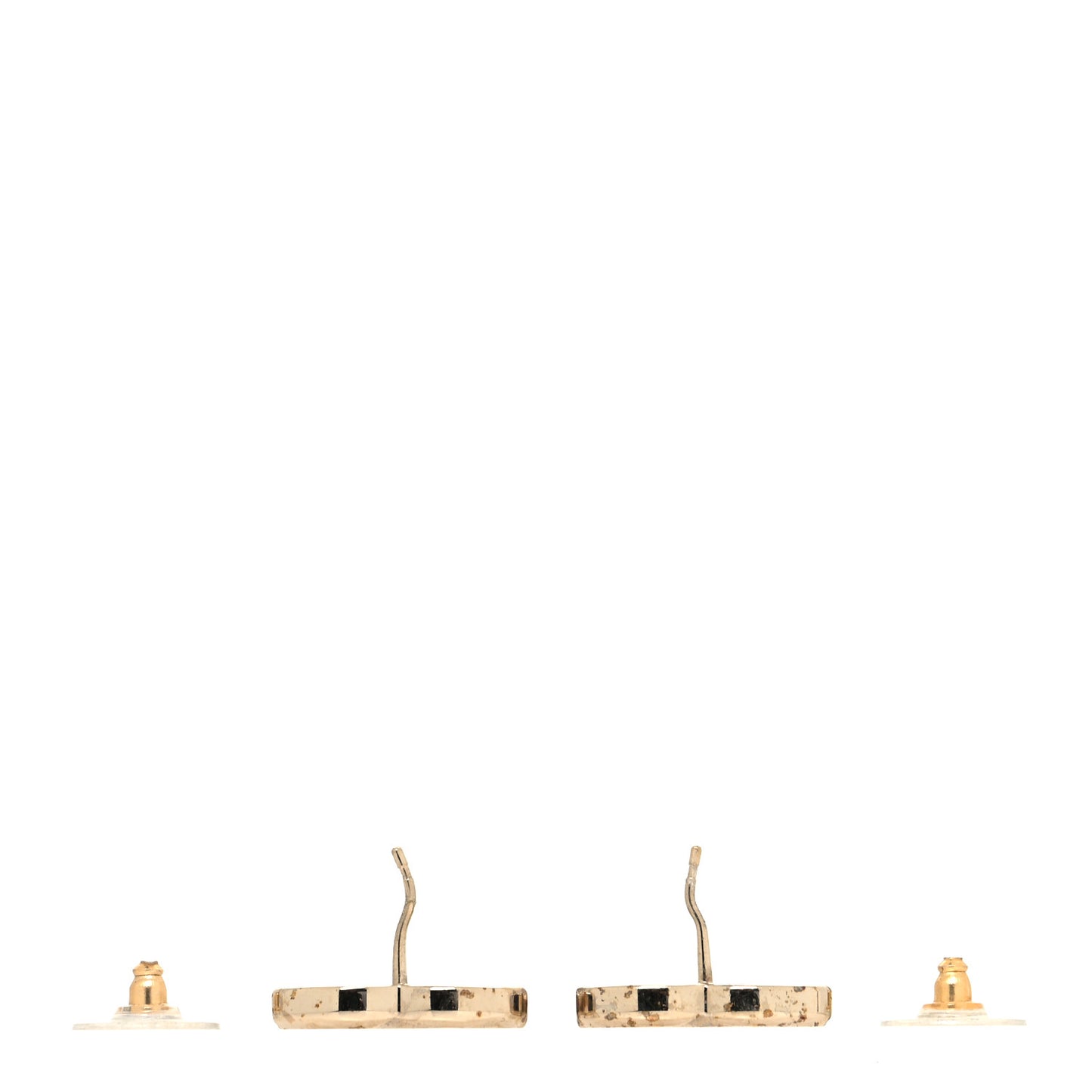 Metal CC Earrings Gold