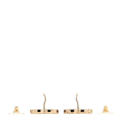 Chanel Metal CC Earrings Gold 3 of 4