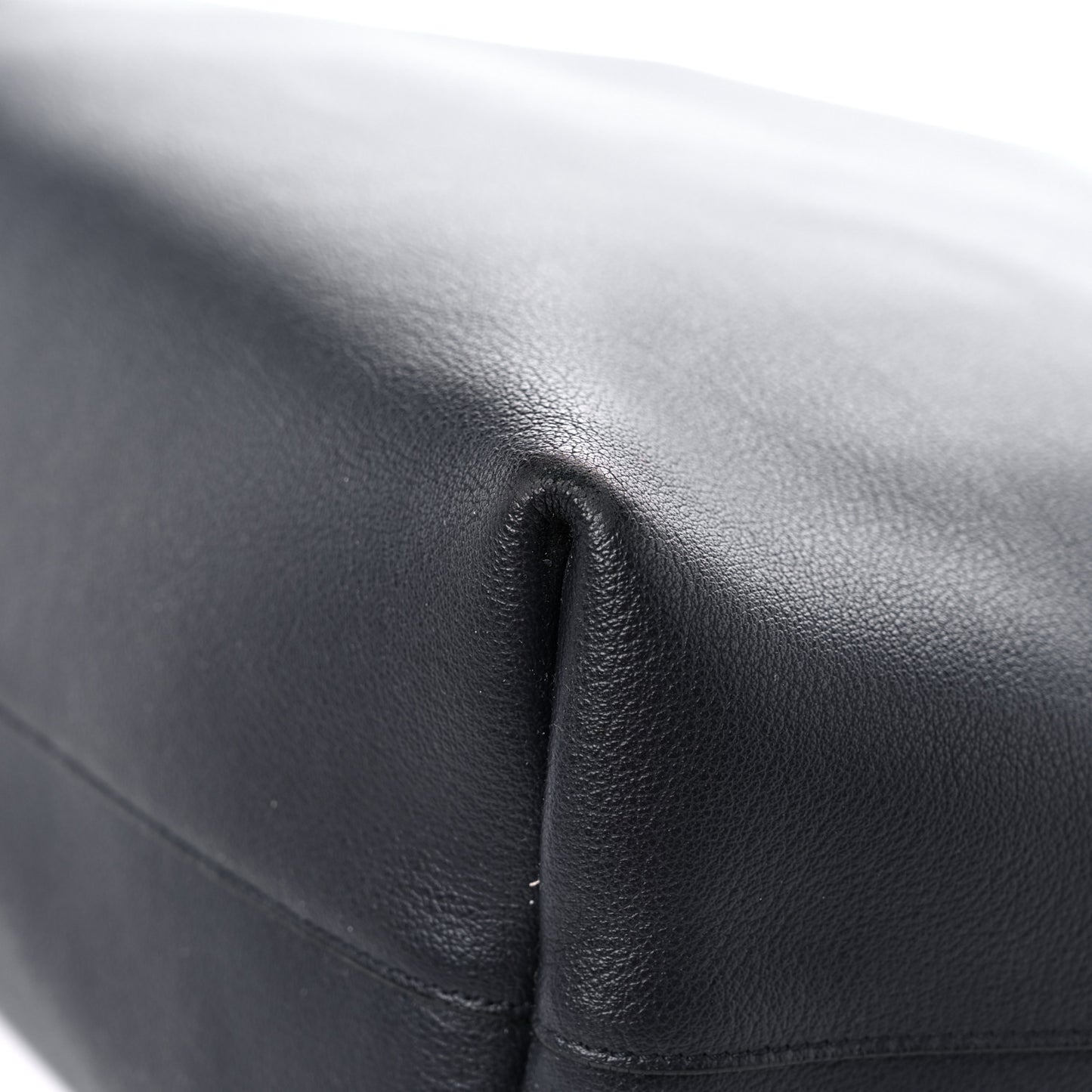 Calfskin Large Shopping Tote Black