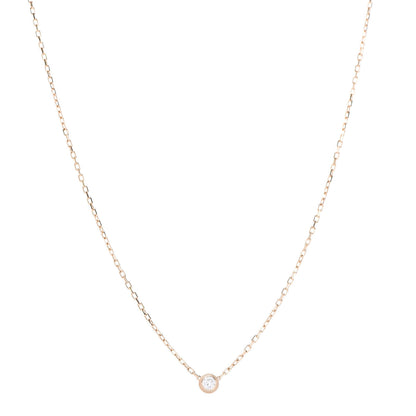 Cartier 18K Pink Gold Diamond XS D'Amour Pendant Necklace 1 of 5
