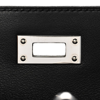 Hermes Swift Kelly Cut Clutch Pochette Black 27 of 29