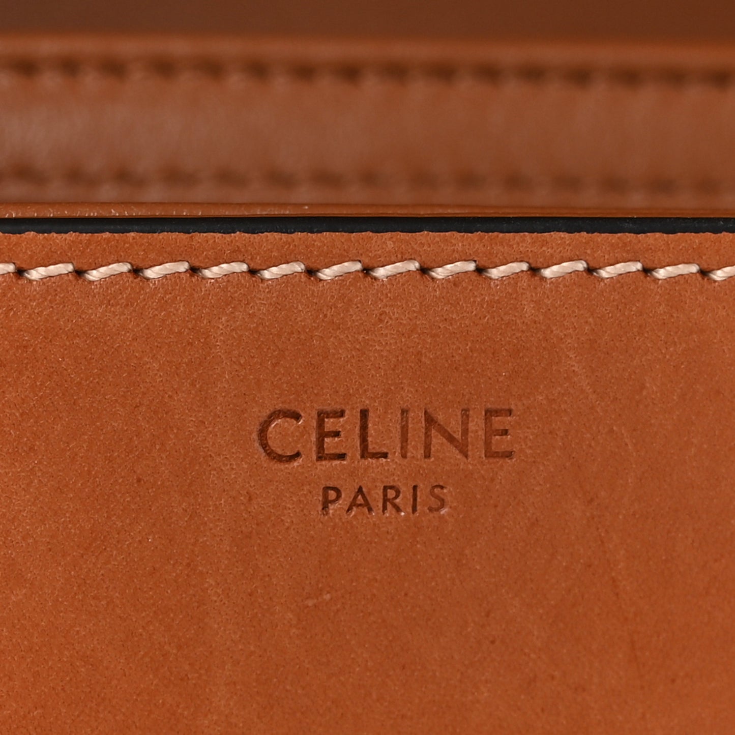 Natural Calfskin Medium Triomphe Tan