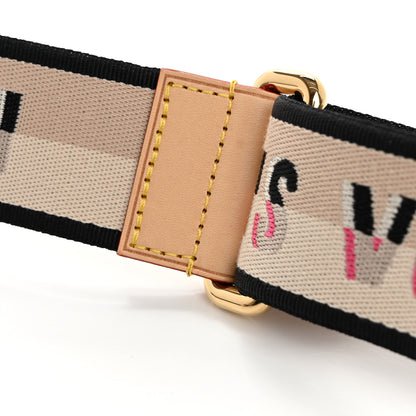 Louis Vuitton Jacquard Diane Shoulder Strap Black 5 of 6