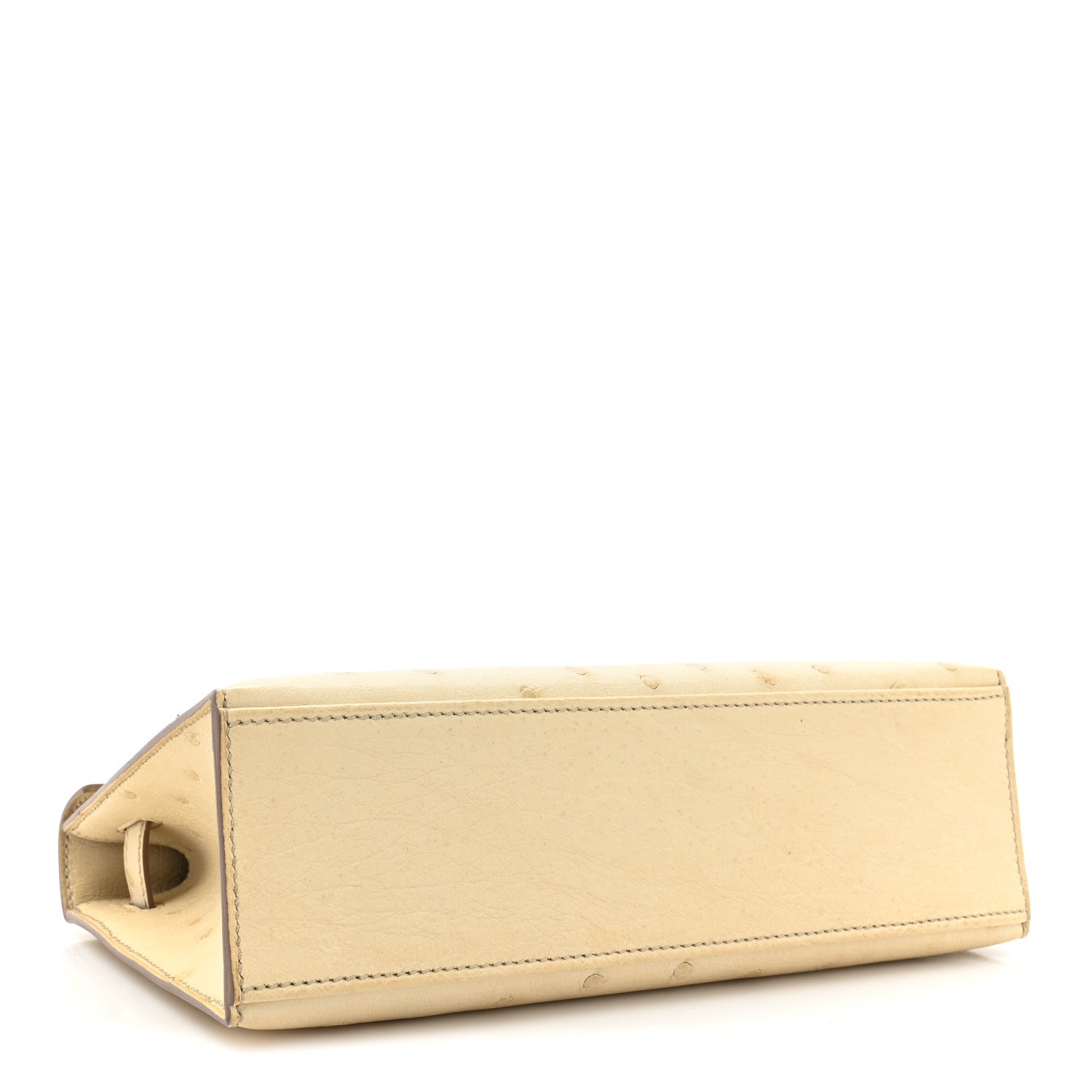 Hermes Ostrich Kelly Pochette Clutch Beton 5 of 16