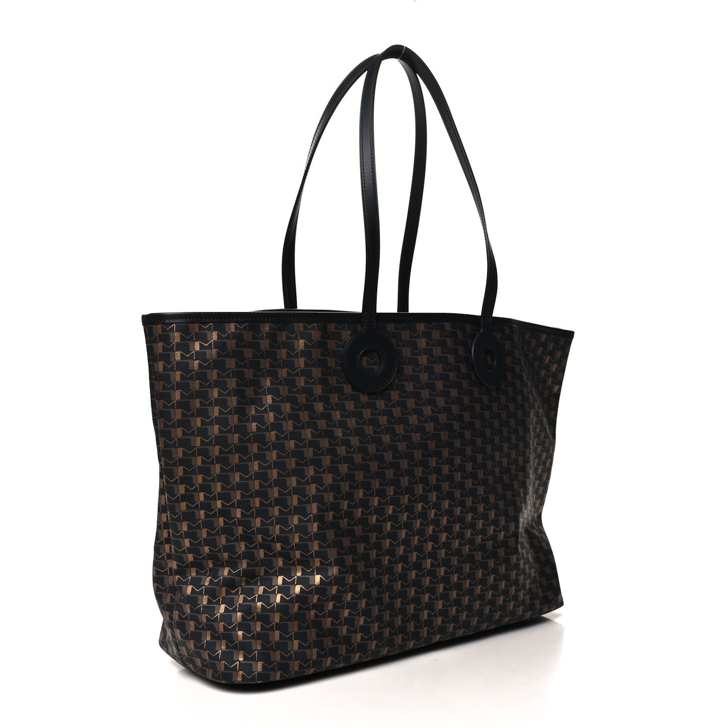 Canvas 1920 Calfskin Oh! Tote Ruban GM Carbon Bronze Ochre Bordeaux