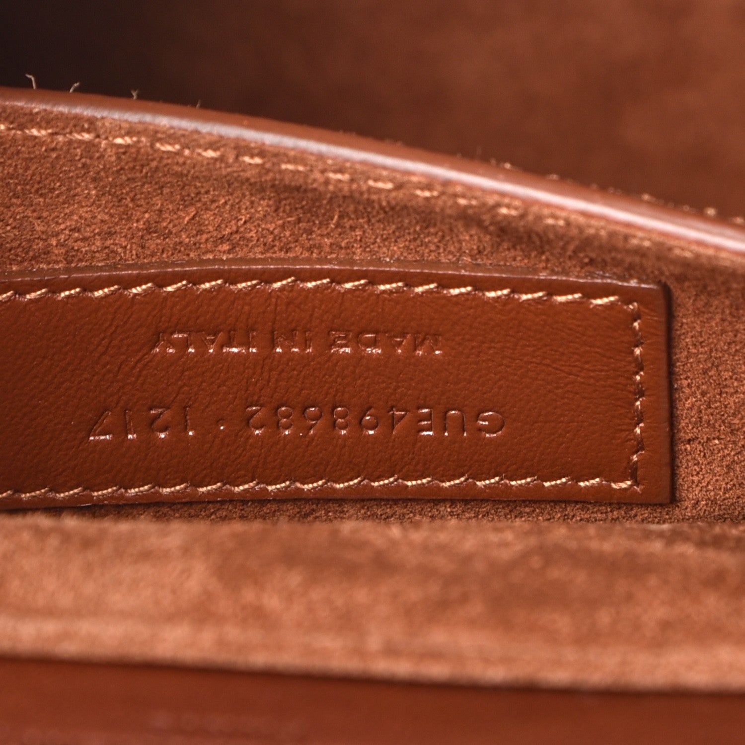 Saint Laurent Linen Calfskin Medium Bellechasse Beige Cognac 8 of 10