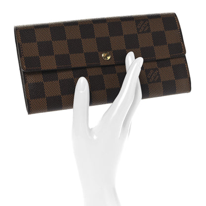 Louis Vuitton Damier Ebene Sarah Wallet 2 of 7