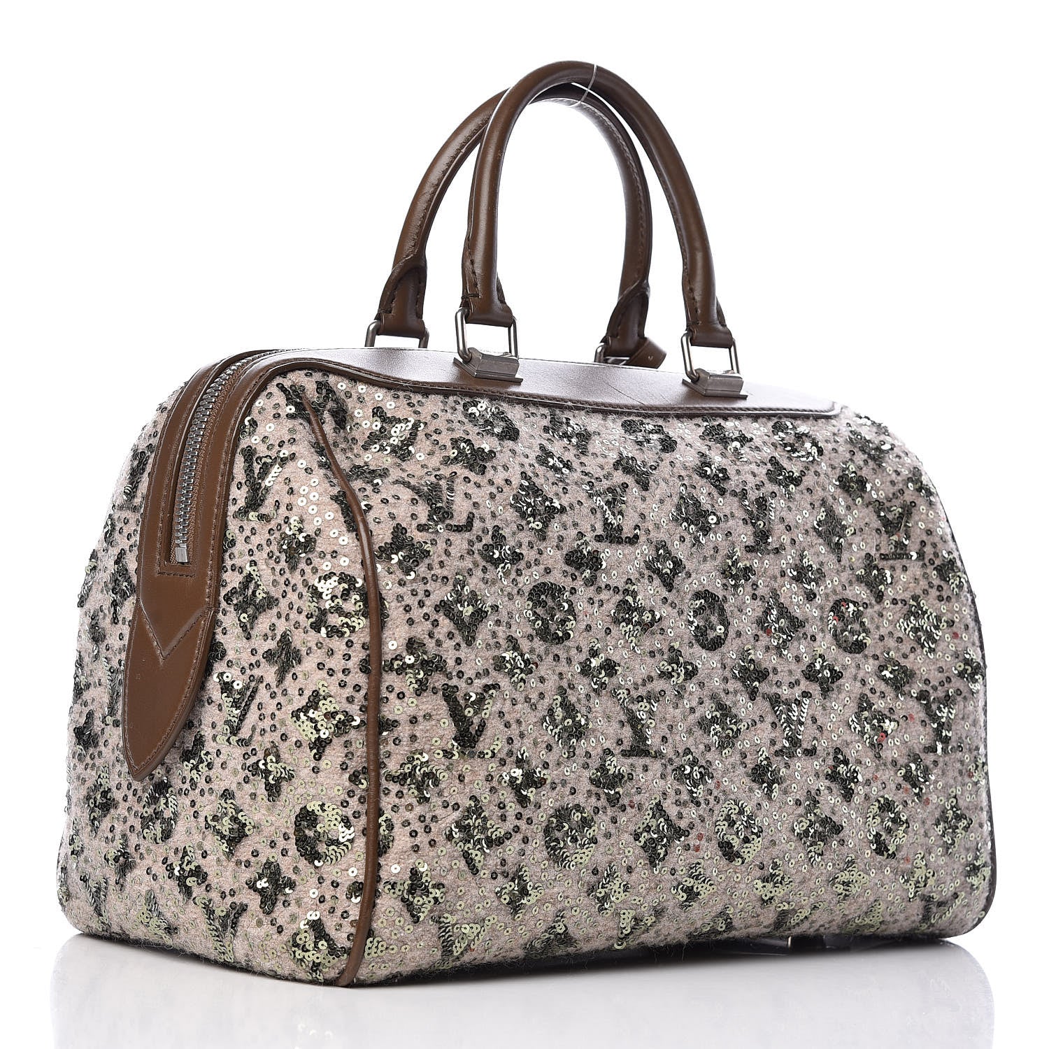 Louis Vuitton Sequin Monogram Sunshine Express Speedy Kaki 3 of 18