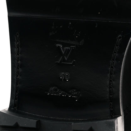 Louis Vuitton Calfskin Monogram Discovery Flat Ankle Boots 40 Black 6 of 8