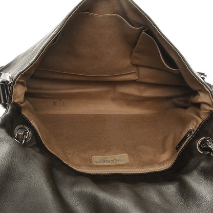 Chanel Lambskin Stitched Messenger Bag Brown 5 of 9
