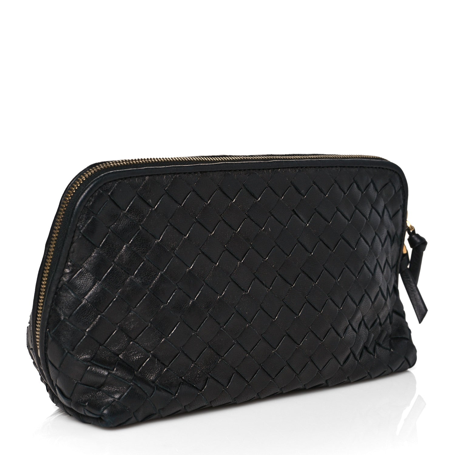 Bottega Veneta Nappa Intrecciato Small Cosmetic Pouch Black 3 of 9