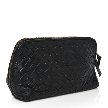 Bottega Veneta Nappa Intrecciato Small Cosmetic Pouch Black 3 of 9