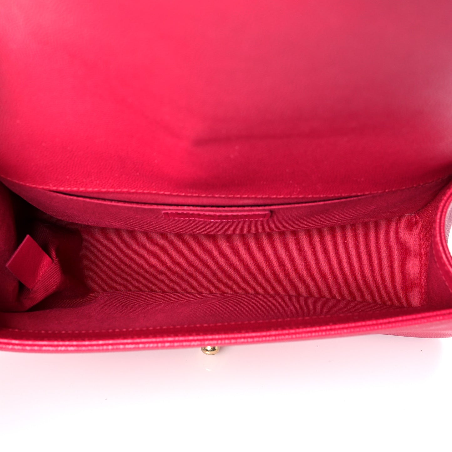 Caviar Quilted Medium Boy Flap Fuchsia