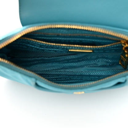 Prada Tessuto Nylon Saffiano Crossbody Bag Turchese 5 of 12