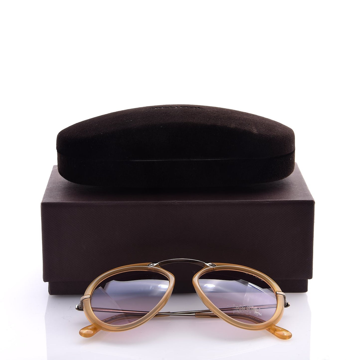 Aaron Aviator Sunglasses TF473 Yellow