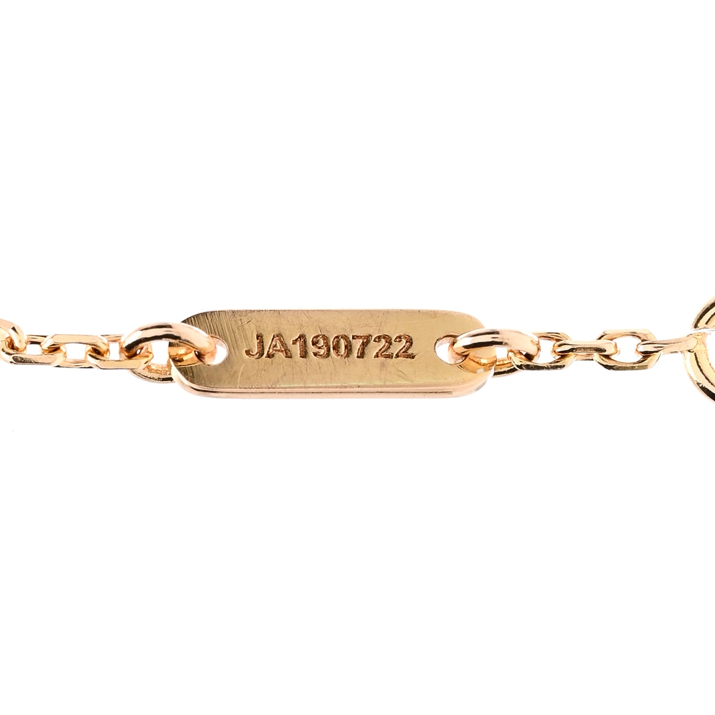 18K Rose Gold Carnelian Sweet Alhambra Heart Bracelet