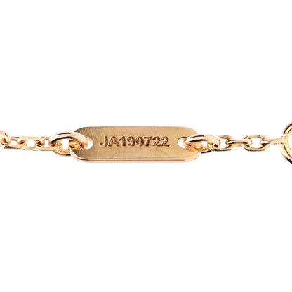 Van Cleef & Arpels 18K Rose Gold Carnelian Sweet Alhambra Heart Bracelet 3 of 5