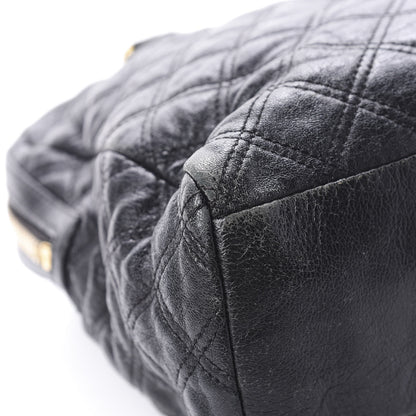 Marc Jacobs Lacquered Goatskin Quilted Karlie Satchel Black 13 of 16