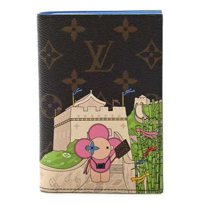 Louis Vuitton Monogram 2021 Christmas Animation China Passport Cover Myosotis Blue 1 of 6