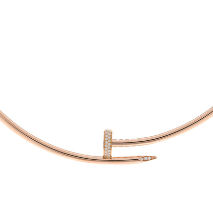 Cartier 18K Pink Gold Diamond Juste Un Clou Necklace 3 of 4