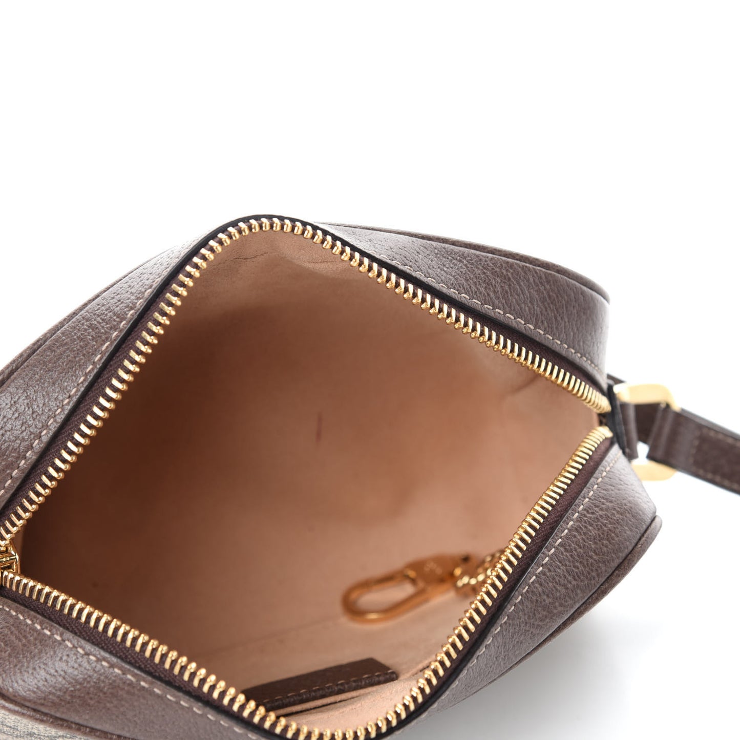 GG Supreme Monogram Web Mini Ophidia Shoulder Bag Brown