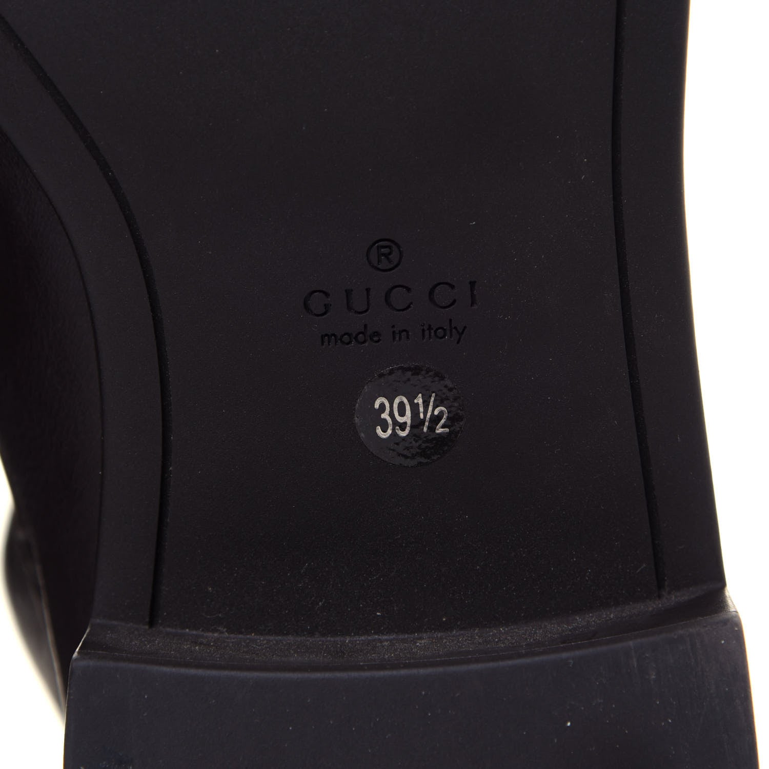 Gucci Guccissima Calfskin Miro Soft Knee High Riding Boots 39.5 Chocolate 6 of 7