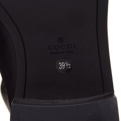 Gucci Guccissima Calfskin Miro Soft Knee High Riding Boots 39.5 Chocolate 6 of 7