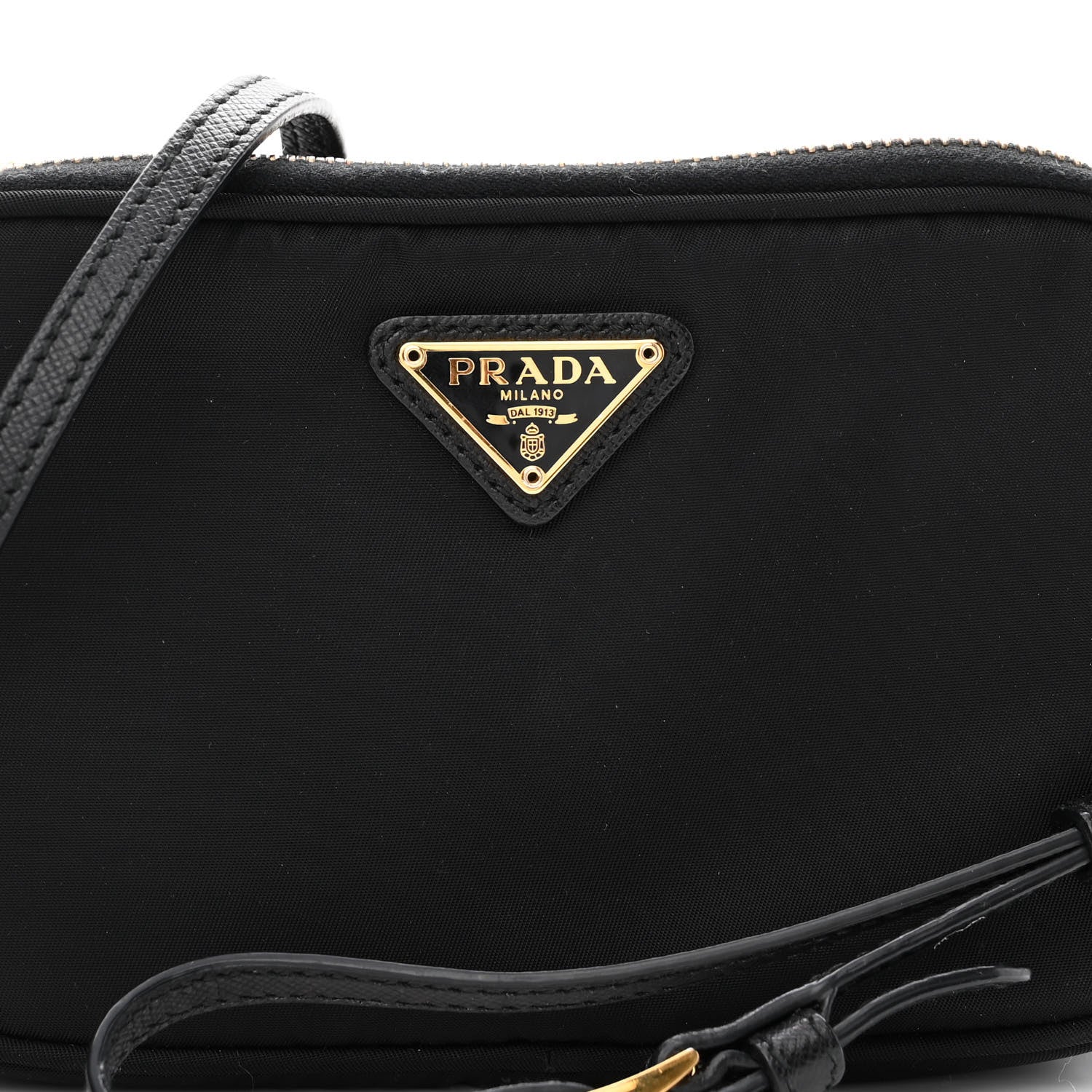 Prada Tessuto Nylon Mini Camera Crossbody Bag Black 8 of 10