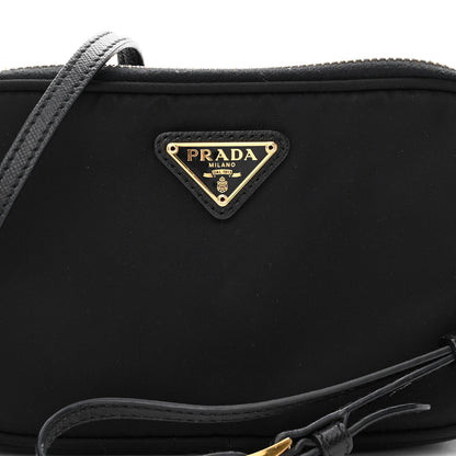 Prada Tessuto Nylon Mini Camera Crossbody Bag Black 8 of 10