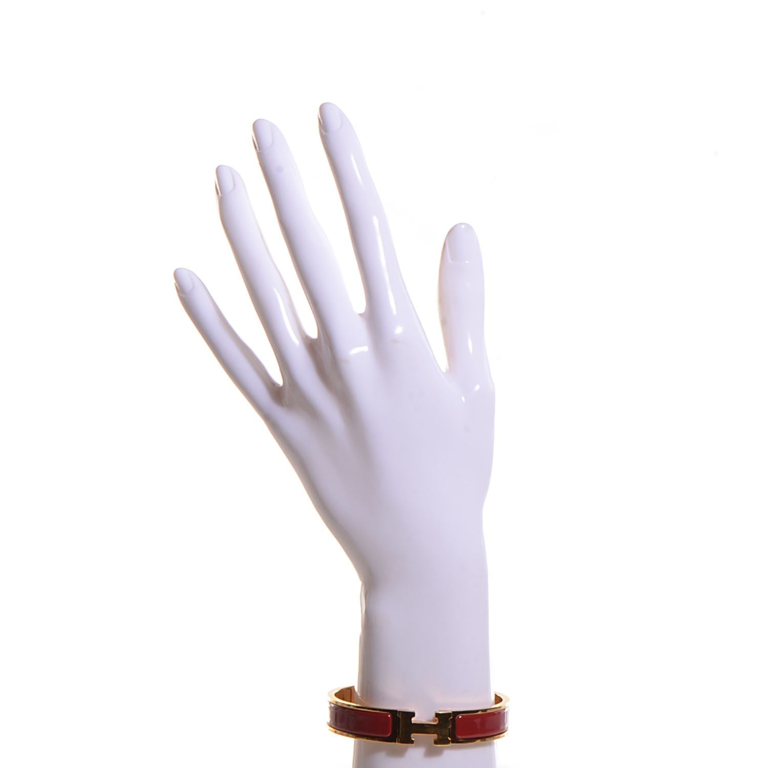Hermes Narrow Enamel H Bracelet PM 2 of 6