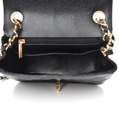 Chanel Caviar Quilted Mini Square Flap Black 5 of 9