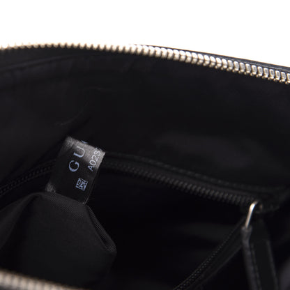 Gucci GG Supreme Monogram Web Messenger Bag Black 9 of 17