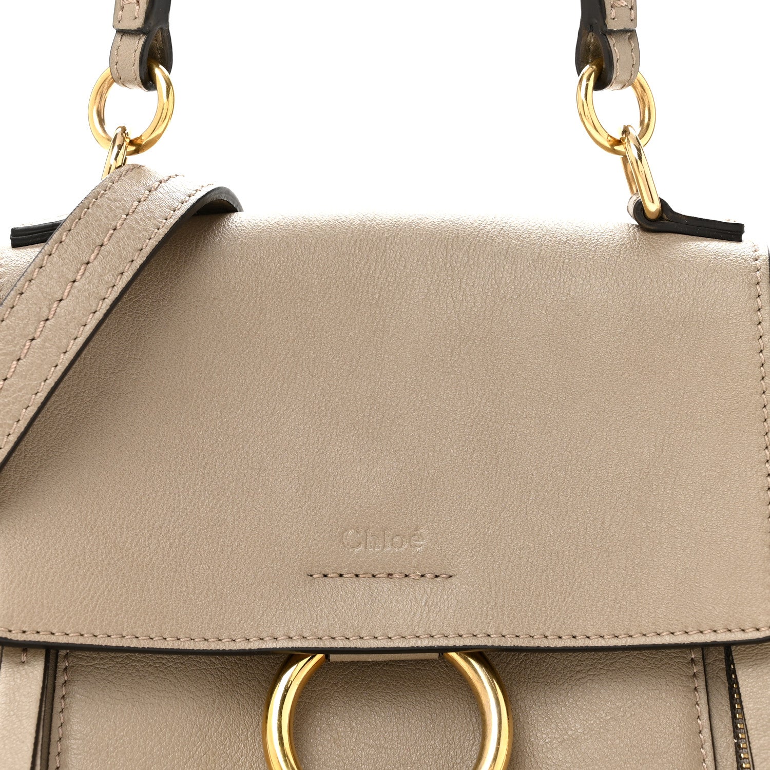 Chloe Calfskin Mini Faye Day Shoulder Bag Motty Grey 1935877