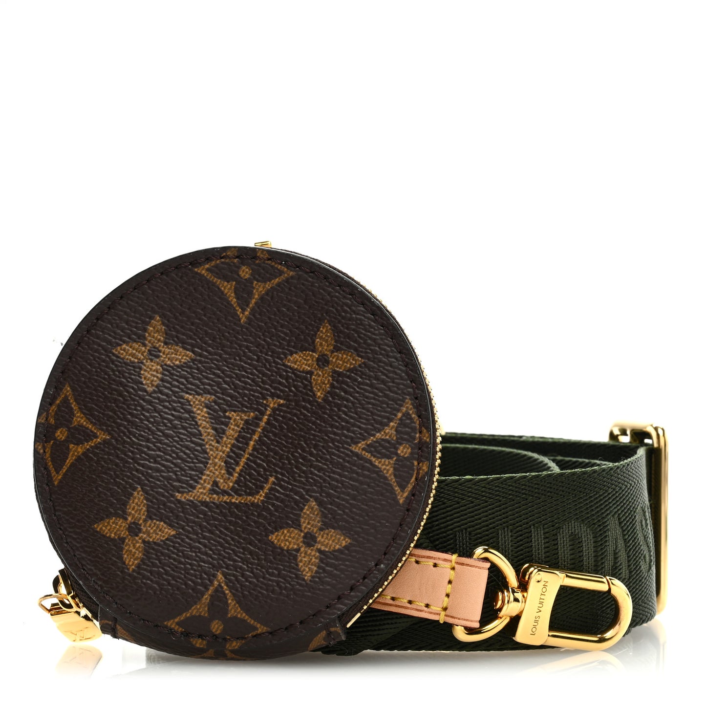 Monogram Multi Pochette Accessories Bandouliere Shoulder Strap Kaki