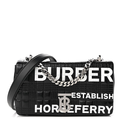 Burberry Patent Quilted Horseferry Print Small Lola Bag Black 1 of 9
