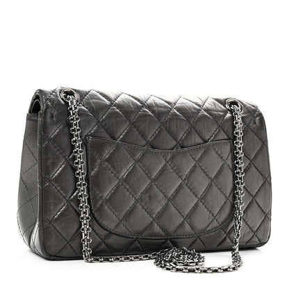 Chanel Metallic Aged Calfskin Quilted 2.55 Reissue 226 Flap Dark Grey 3 of 10