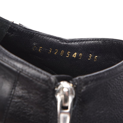 Saint Laurent Calfskin Studded Janis 105 Boots 36 Black 9 of 15