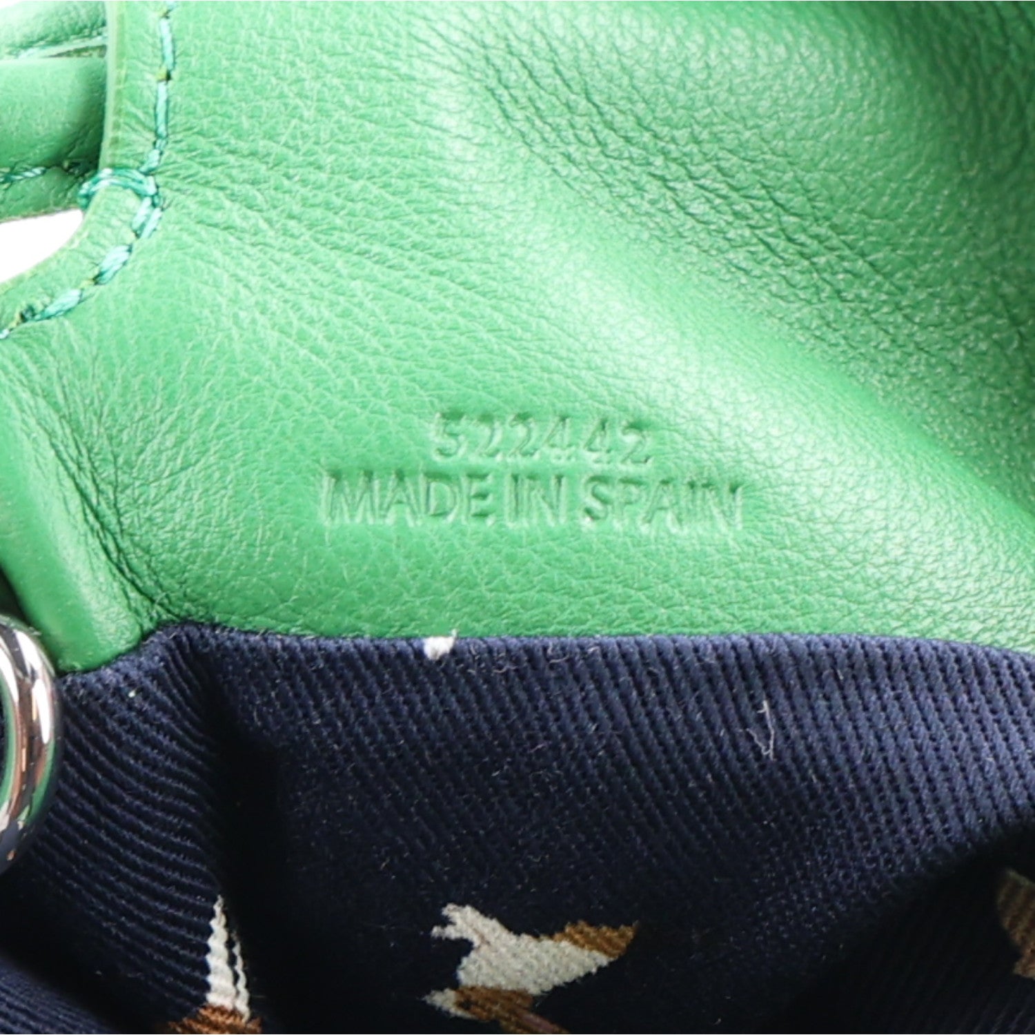 Loewe x SUNA FUJITA Nappa Bunny Mini Flamenco Knot Clutch Tropical Green 7 of 8