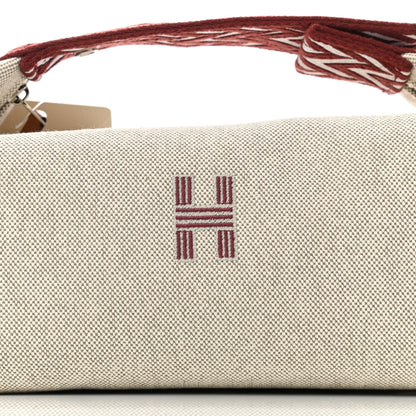Hermes Canvas Small Bride-A-Brac Natural Rouge H 7 of 9