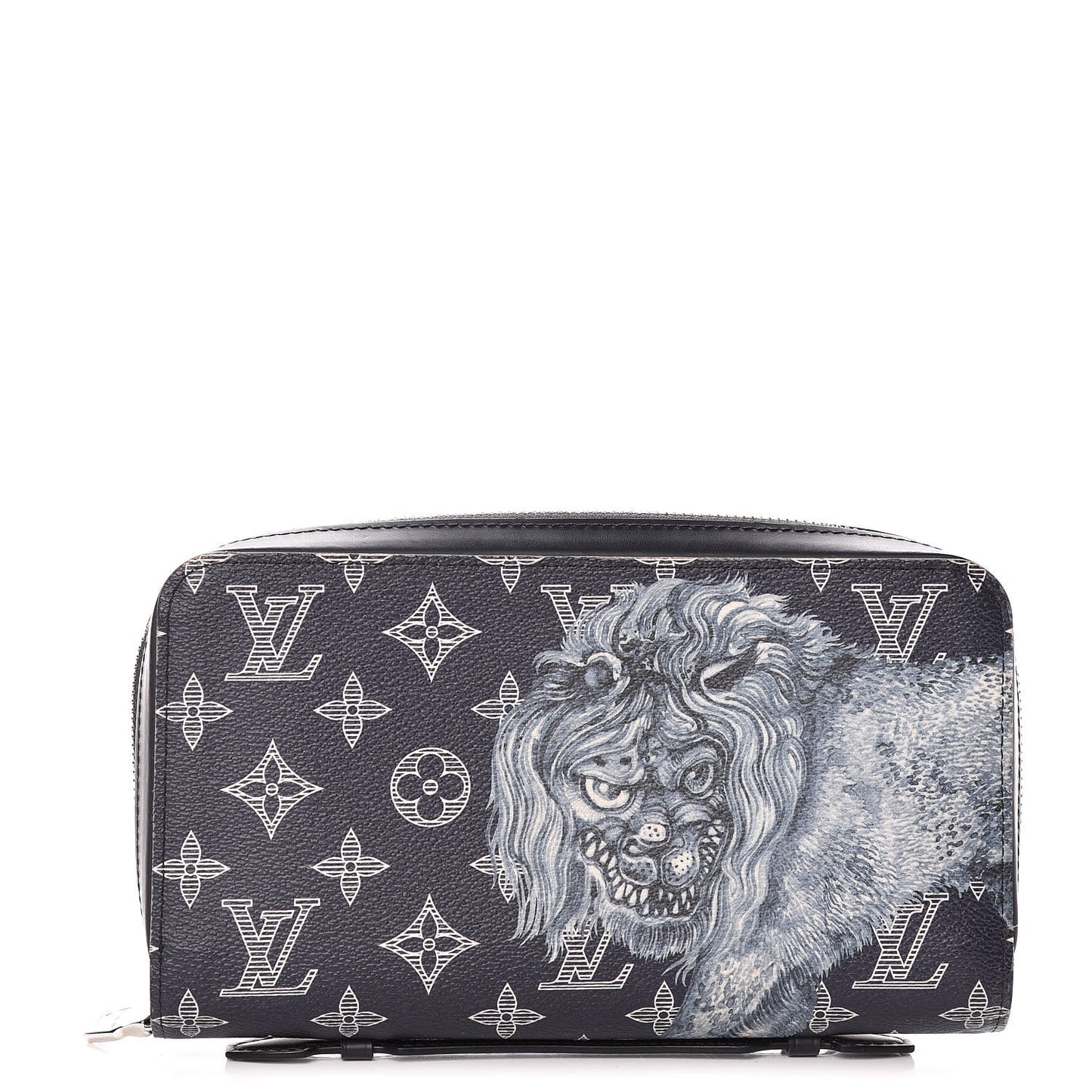 Savane Monogram Lion Chapman XL Zippy Wallet Ink