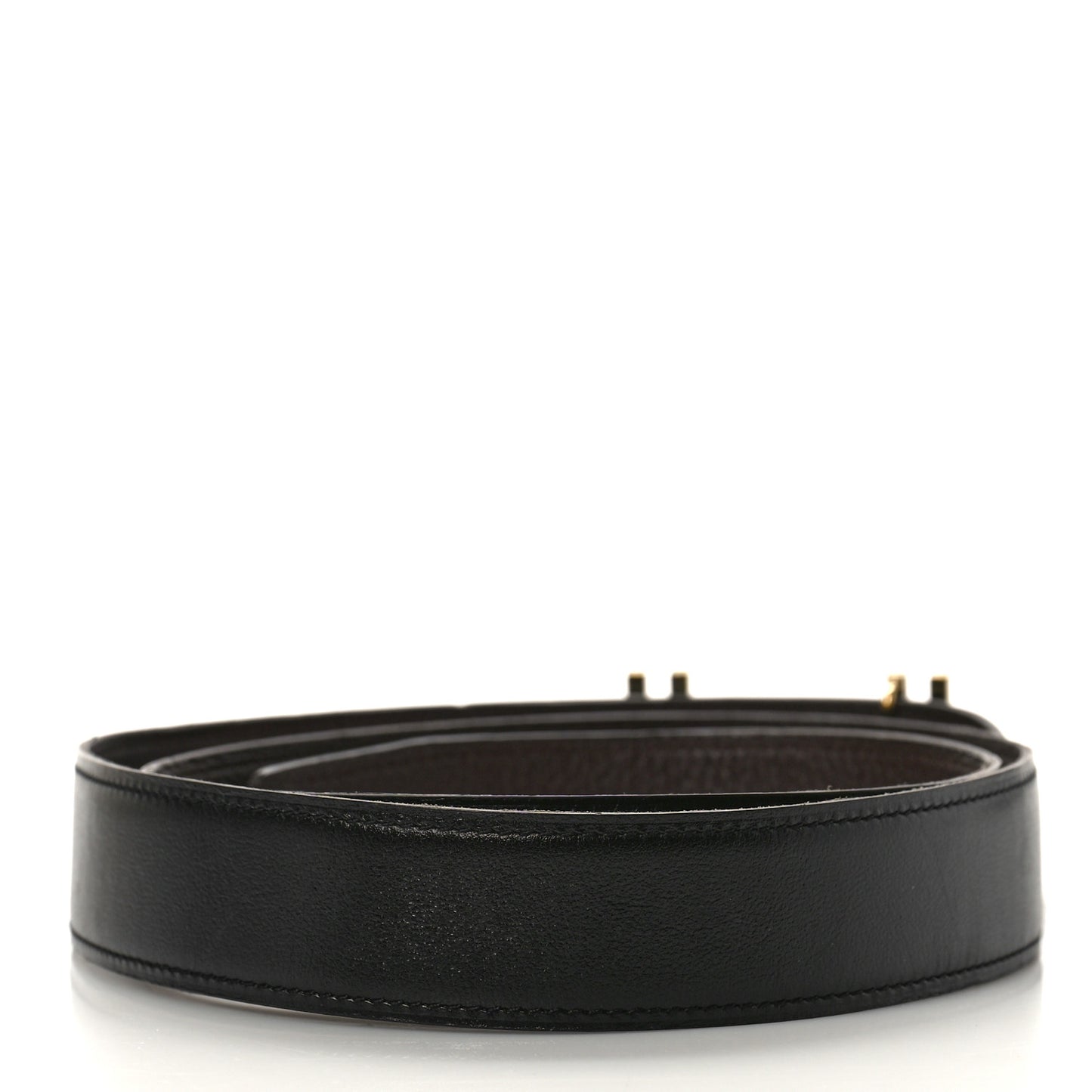 Box Togo 32mm Au Carre H Belt 90 36 Black Chocolate