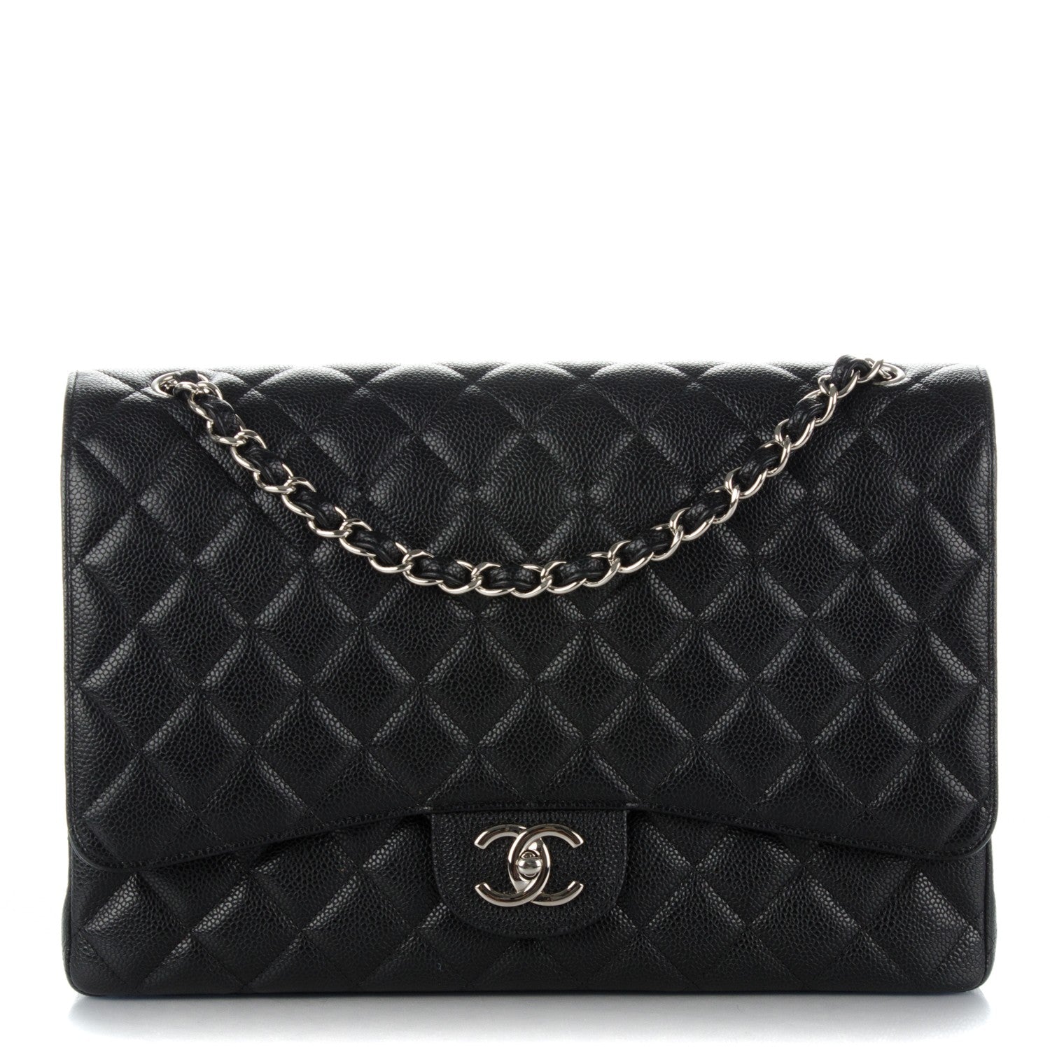 Chanel Caviar Quilted Maxi Double Flap Black 1 of 8