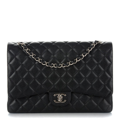 Chanel Caviar Quilted Maxi Double Flap Black 1 of 8
