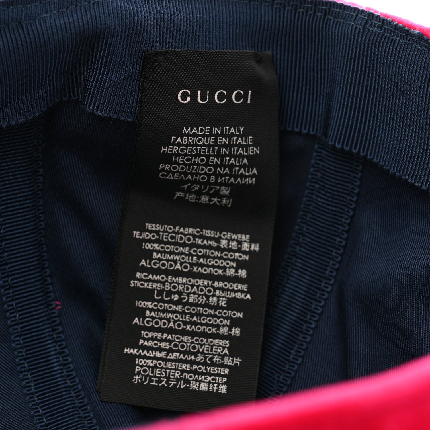 Gucci X MLB Velvet NY Yankees Baseball Hat 57-61 Pink 9 of 11