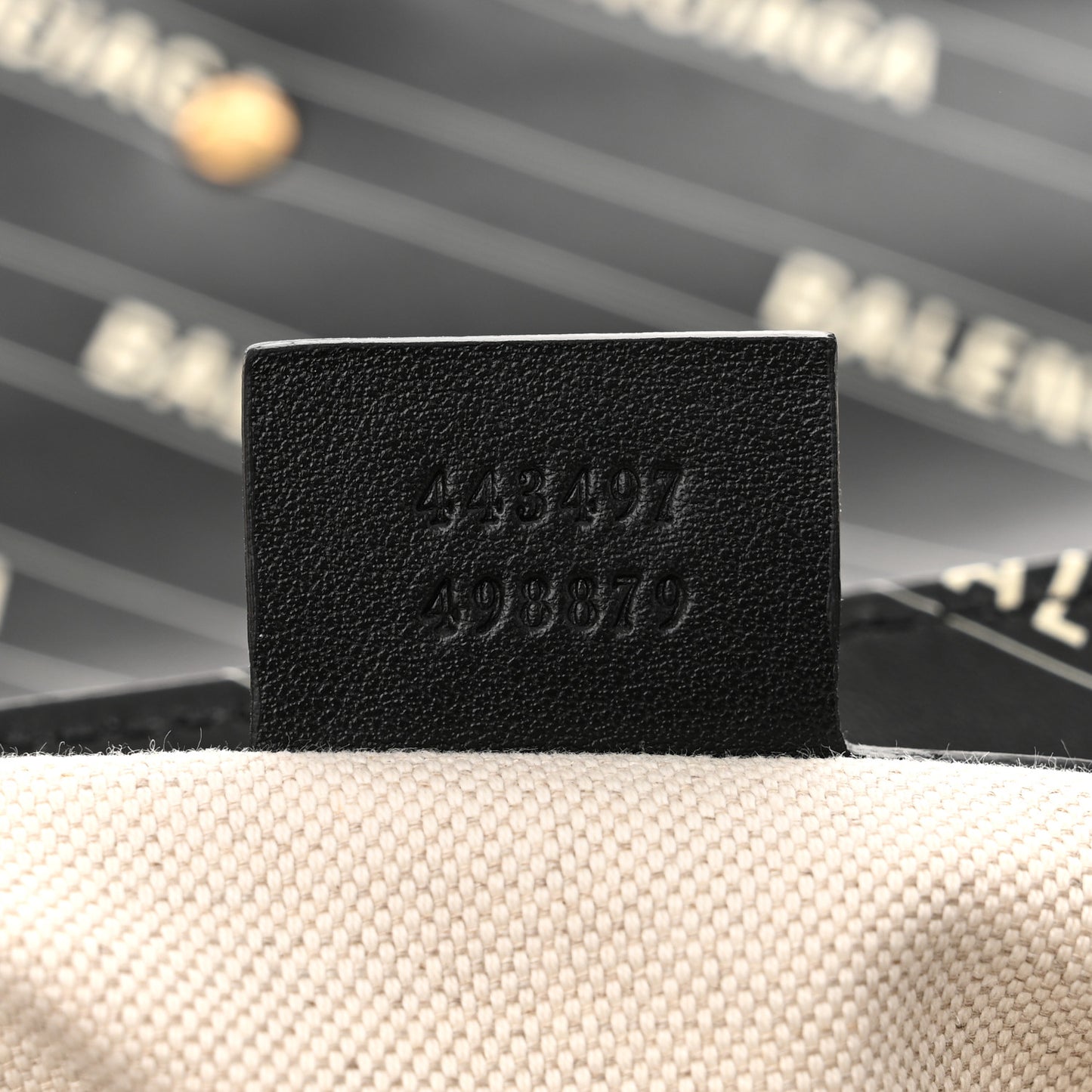 X BALENCIAGA Calfskin Matelasse Logo Print Small GG Marmont Shoulder Bag Black