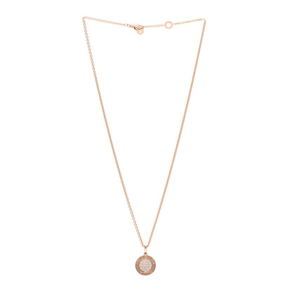 Bulgari 18K Rose Gold Diamond Black Onyx Roma Pendant Necklace 3 of 5