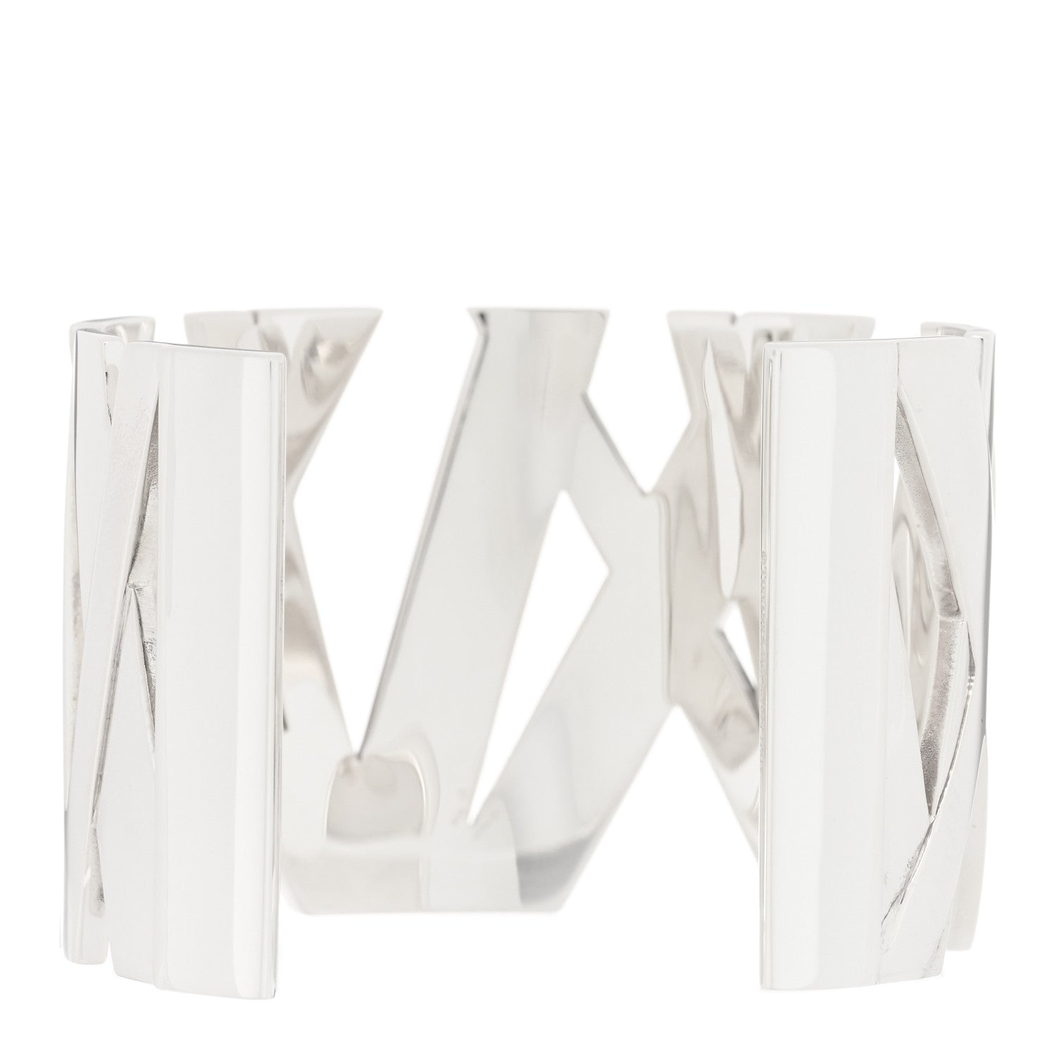 Tiffany Sterling Silver Wide Atlas Cuff Bracelet 2 of 4