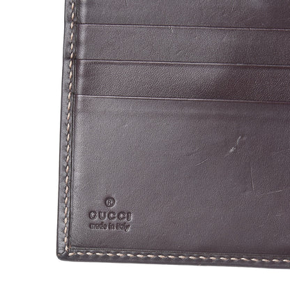 Gucci GG Monogram Ladies Web French Flap Wallet Brown 6 of 8